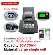 For Super SOCO TS TC TCMAX Battery Large Capacity 60V 60AH 75AH 72V 65AH Batteries Replacement Support Bluetooth APP