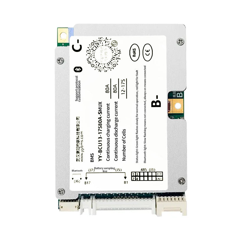 17S 80A Smart BMS With Balance For NIU U M N Motorcycle